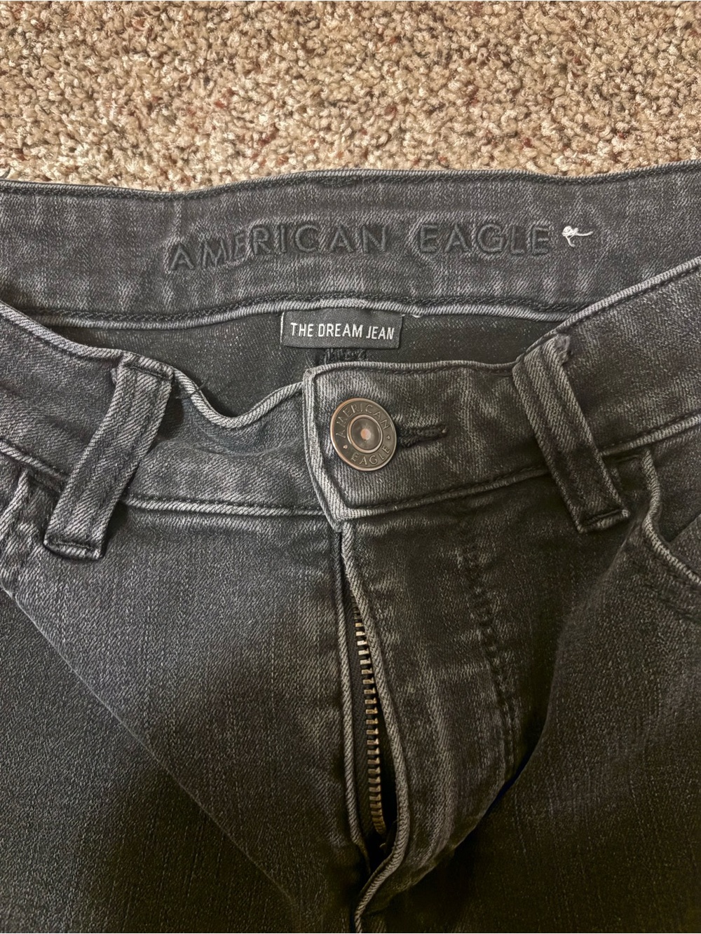 American Eagle Outfitters Black Skinny High-Rise Jeans - Picture 3 of 4